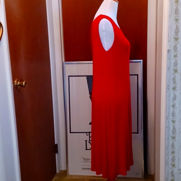 Coldwater Creek Ruby Red Travel Knit Dress - Size Large - Picture 3 of 8